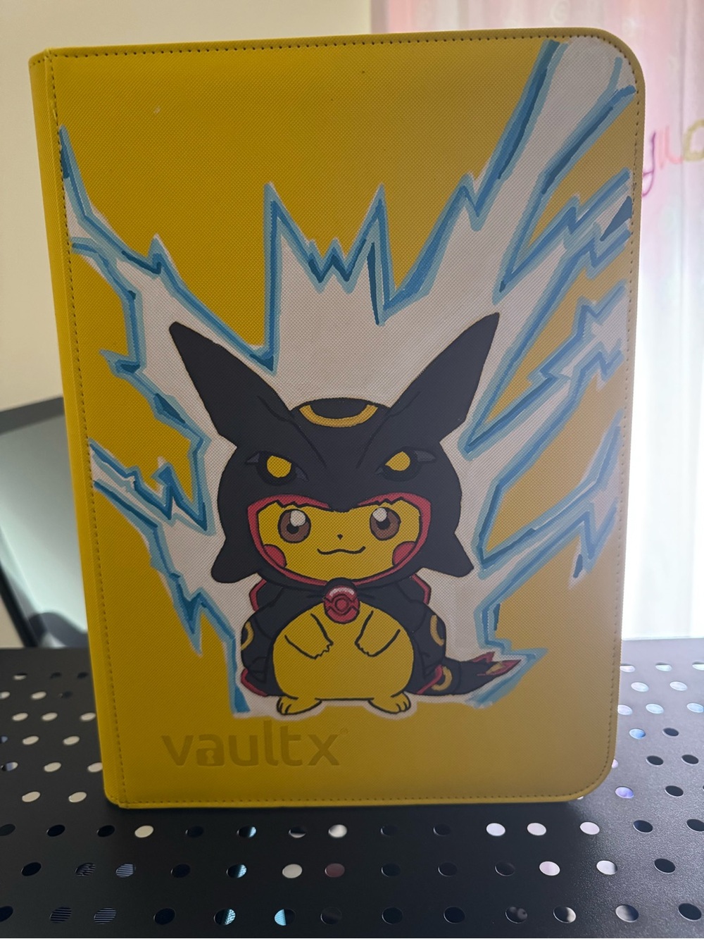 Hand Painted Pikachu 9 Pocket Binder